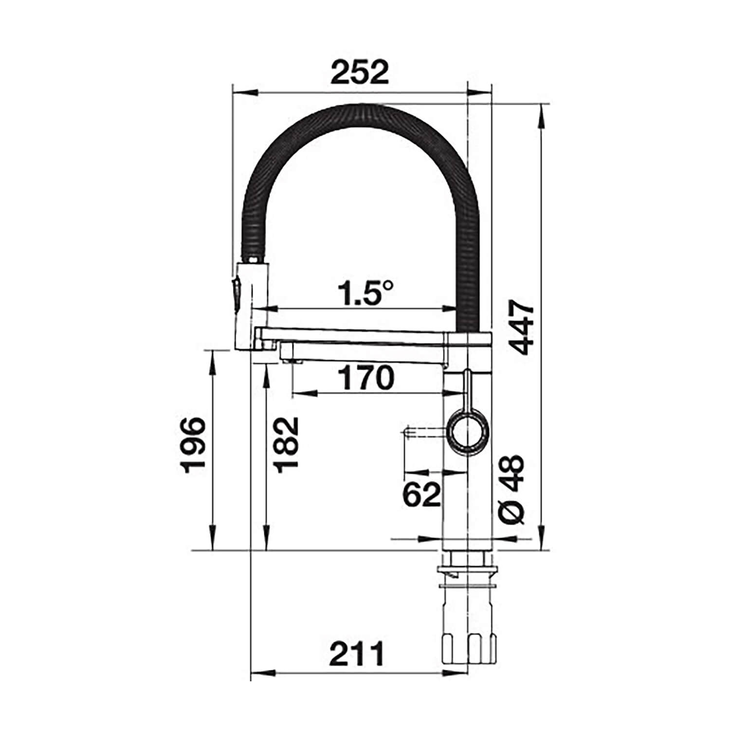 Blanco Evol-S Pro 4-in-1 Smart Measure Mono Kitchen Mixer Tap with Dual Spray